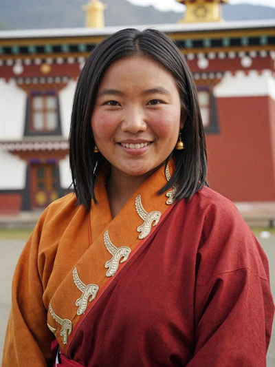 Dechen, 26 years old, Bhutanese tourism guide from Bumthang seeking culturally appreciative partner
